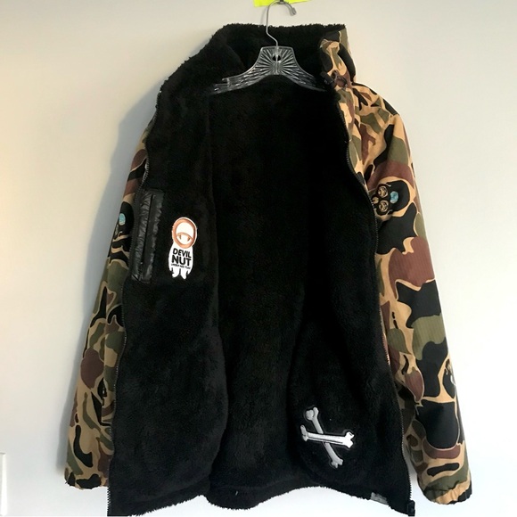 DEVIL NUT Camo Hooded Jacket - Picture 3 of 10